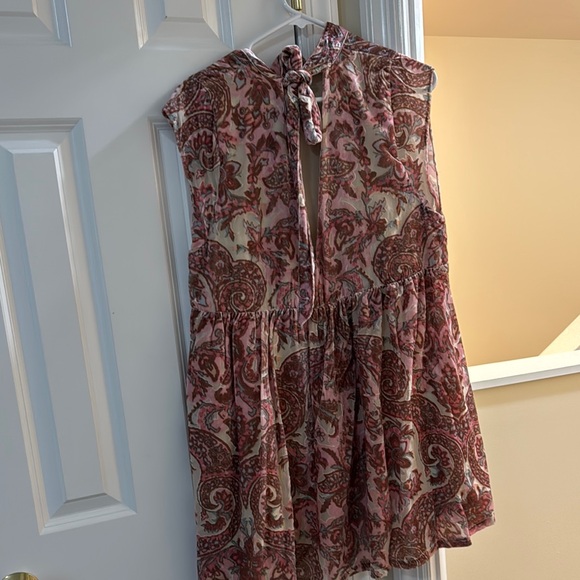 Free People Paisley Tie-Neck Dress - Picture 2 of 3